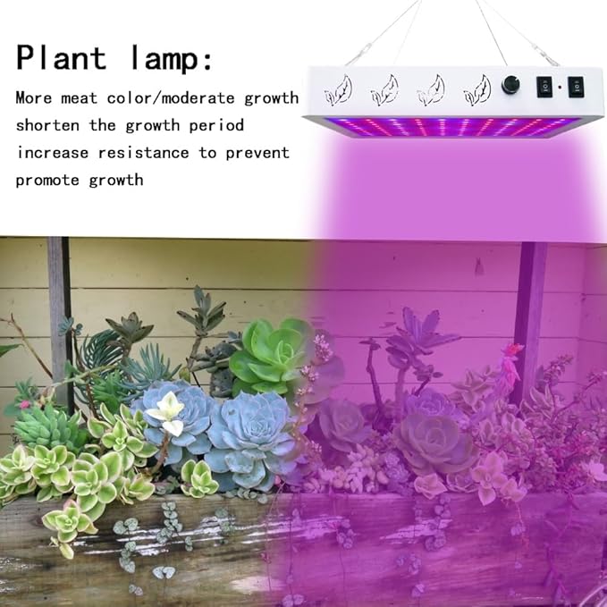 2026 Upgraded 1000W(HPS) Equivalent LED Grow Light, Full Spectrum for Indoor Seedling & Bloom, Dimmable Plant Light with Auto 24H Timer, High PPFD Energy Saving Solution.