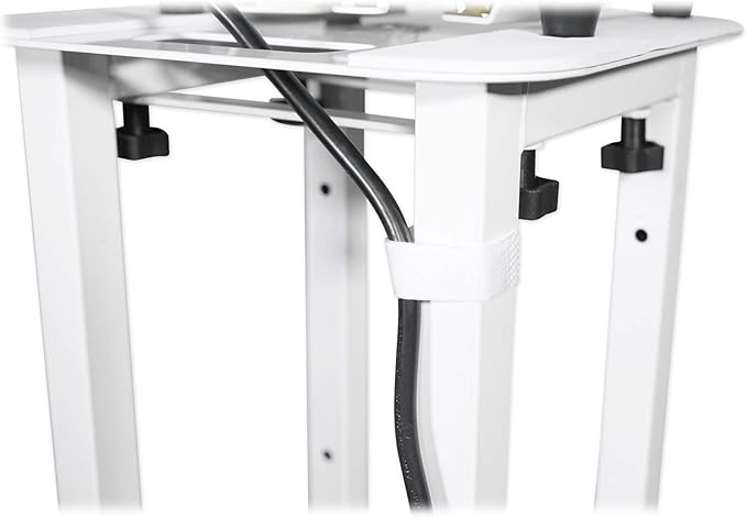 Rockville RTP32W Adjustable Totem Moving Head Light Stand, Black and White Scrims, Carry Bags, 132lb Capacity, Tool-Free Setup, Speaker Mount, for Mobile DJs and Events