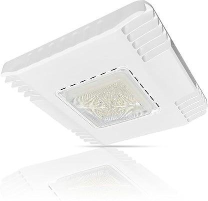 150W LED Canopy Light, 21000LM 5700K, Surface Mount LED Gas Station Ceiling Light, IP65 Outdoor Rated [600W HID/HPS Equiv.], High Bay Parking Garage Lighting, AC 90-277V, UL Listed (1 Pack)