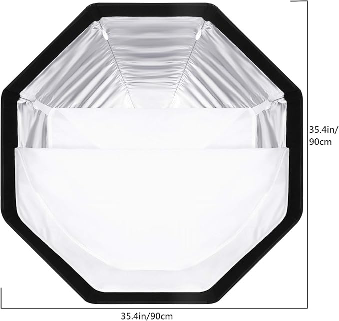 NEEWER 35.4''/90cm Octagonal Softbox Quick Release, with Bowens Mount, Carrying Bag Compatible with Neewer CB60 CB100 CB150 Vision 4 S101-300W/400W and Other Bowens Mount Light -SF-RPBO36