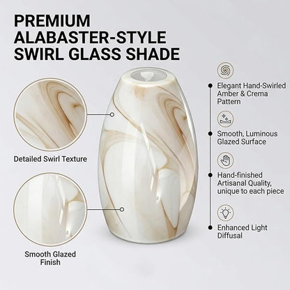 Vintage Battery Operated Wall Sconces Hand-Blown Glass , Rustic Touch & Remote Control Wall Lights Set of 2, Rechargeable 8000mAh, 3 Temperatures, Dimmable, Wireless Sconce for Bedroom Living Room