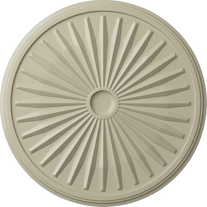 Ekena Millwork Leandros Ceiling Medallion, Clear Yellow