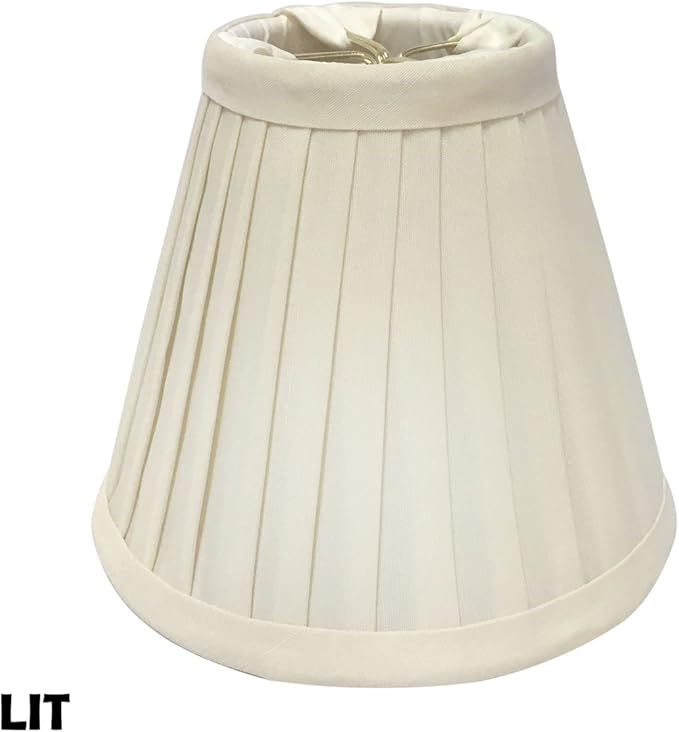 Royal Designs, Inc. CS-841EG Pleated Empire Chandelier Shade, 3 x 6 x 5, Eggshell