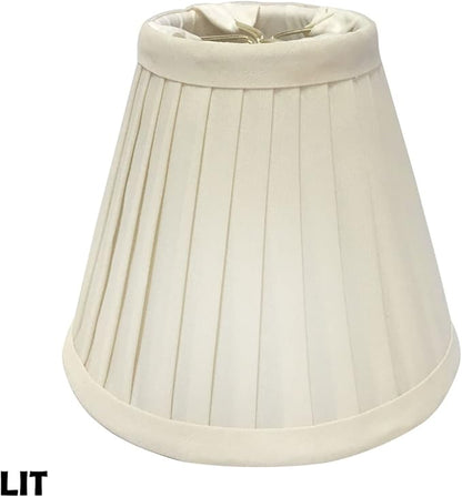 Royal Designs, Inc. CS-841EG Pleated Empire Chandelier Shade, 3 x 6 x 5, Eggshell