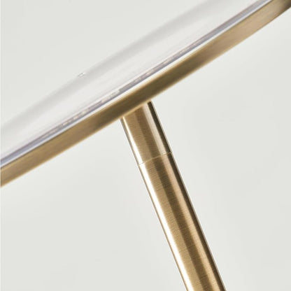 Brightech Sky LED Floor lamp, Torchiere Super Bright Floor Lamp for Living Room Decor & Office - Dimmable, Tall Standing Torch Lamp with Warm Light for Bedroom & Reading - Gold Brass