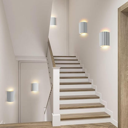 ZEROUNO Modern LED Wall Sconce Hardwired Indoor Wall Lights Up and Down Wall Mount Night Light Wall Lamp Fixture for Living Room Bedroom Hallway Corridor Conservatory Stairs (with G9 Bulbs)