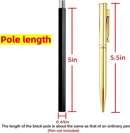 SGLfarmty M10 Threaded Extension Rod, 2PCS 5-inch Length Matte Black Lighting Fixture Downrods & Stems for Pendant Light, Island Lighting, Chandeliers