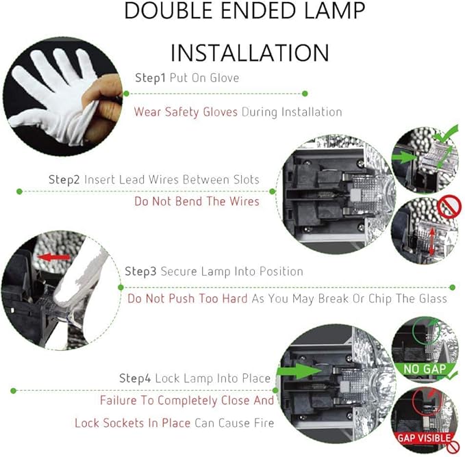 1000W Double Ended HPS Grow Light Bulb,High PAR Enhanced Red and Orange Spectrums CCT 2000K, Ultra Bright 155000 Lumens,1000W High Pressure Sodium Grow Lamp,1000 Watt DE HID Grow Bulb