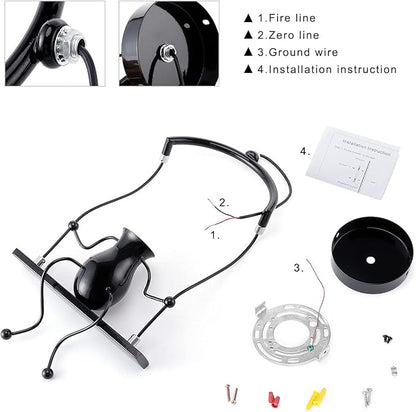 Kawell Humanoid Wall Light Fixtures Modern Wall Lamp Creative Wall Sconce Light Art Deco Max 60W E26 Base for Children Room Bedroom Bedside Living Room Stairs Hallway Restaurant Kitchen
