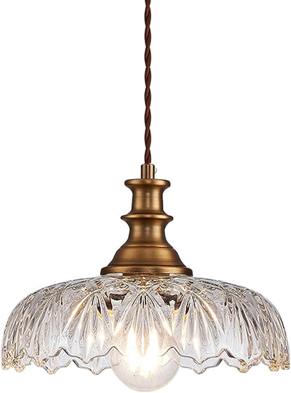 HDDFL Vintage Pendant Lights Fixture Modern Pendant Lighting Fixtures 11.8inch Hanging Lamp for Kitchen Island Bedroom Living Room Hallway
