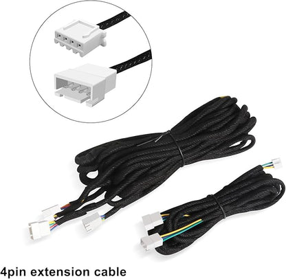 2PCS Dreamcolor Acrylic Interior Car LED Strip Light Extension Wire, which fit for Dreamcolor Main Controller Connects and sub-Controller kit (not Including), Not fit dreamcolor 1 Lights