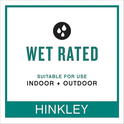 Hinkley Shelter Medium Outdoor Wall Mount Lantern, Minimalist Style, Dark Sky-Compliant, Solid Aluminum/Clear Seedy Glass, Buckeye Bronze