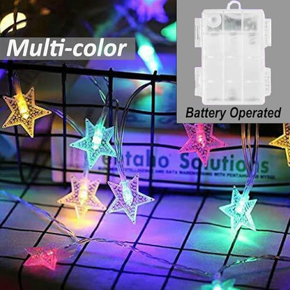 Solhice Star String Lights Battery Operated Color Changing 20ft, 40 LEDs Fairy Lights, Hanging Twinkle Lights with Remote for Outdoor Indoor Bedroom Décor