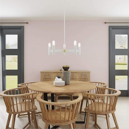 Livex Lighting 5 Lt White Chandelier