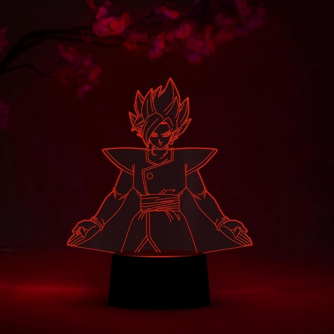 Otaku Lamps Fuzed Zamasu Dragon Ball Super – Anime Lamp Figure Night Light, 16 Color RGB LED – Remote, 3D Anime Room Décor Gift for Otaku