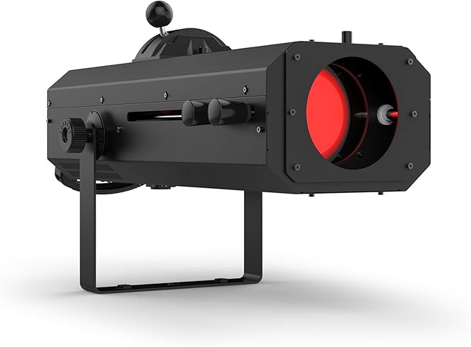 CHAUVET DJ – Followspot 200ST Portable LED Follow Spot Light | 200W Cool White Tight Beam W/Crisp Edge | Mechanical Iris + Built-in CTO Filter | Backlit Silicone Buttons | DMX Control for Stages