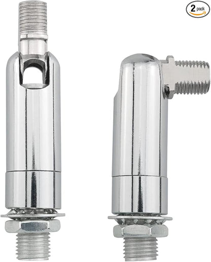 2PCS Silver Sloped Ceiling Adapters for Pendant Light, Chandelier & Track Suspension