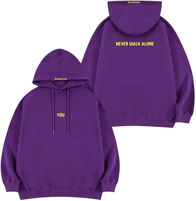 Jimin with You Hoodie Sweater Jimin Hoody You Never Walk Alone Pullover Sweatshirt