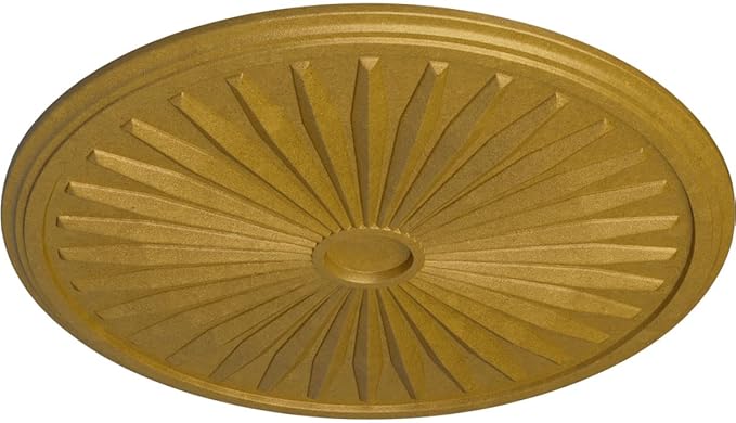 Ekena Millwork Leandros Ceiling Medallion, Pharaoh's Gold