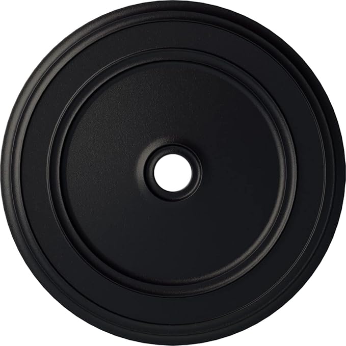 Ekena Millwork CM41CLSGS Classic Ceiling Medallion, 41 1/8"OD x 4"ID x 2 1/8"P, Hand-Painted Steel Gray