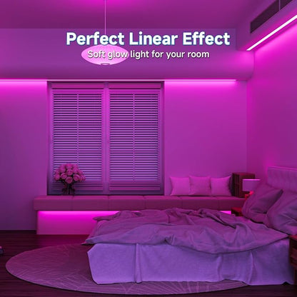 BTF-LIGHTING FCOB COB FOB LED Strip Lights 5V USB Powered 9.8FT 960LEDs Purple Color 8mm Width Dimmable CRI 90+ with 3M Tape Flexible High Density for 3D Printer TV Backlight PC DIY Decor