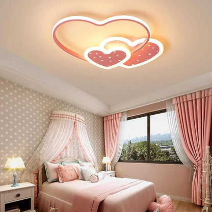 Led Modern Ceiling Light Fixture Kids Room Flush Mount Dimmable Ceiling Lights with Remote Cartoon Ceiling Lamp for Girl Boy Baby Living Room Bathroom Kitchen