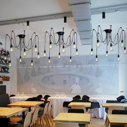 Spider Light Chandelier Spider Pendant Light Fixture Edison Chandelier 10 arms Vintage Industrial Steampunk Hanging Ceiling Multi DIY