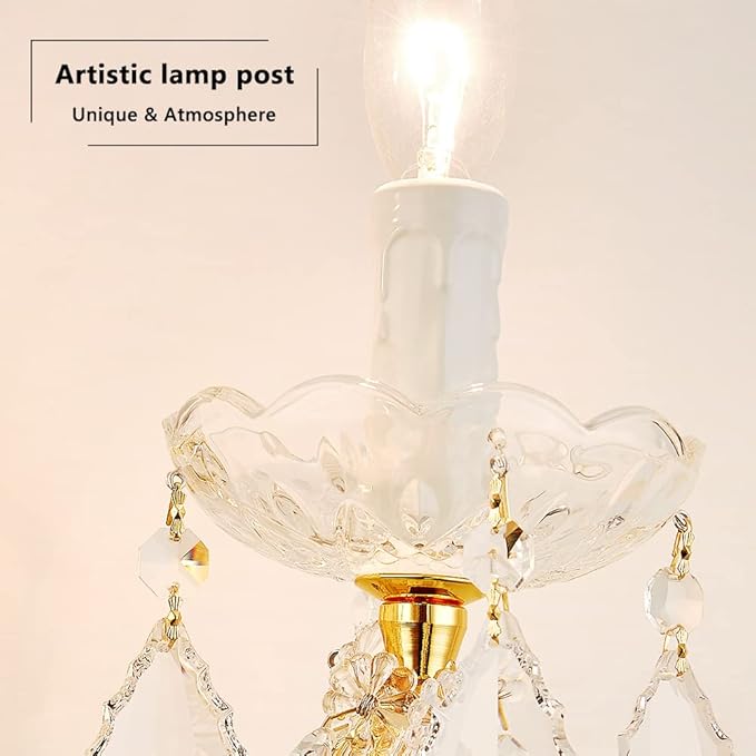 Crystal Wall Lights, Modern Sconce - Brilliant 2 Lights Maria Theresa Wall Lamp Light Fixtures, Gold Wall Mounted Lamp for Bedroom, Living Room, Bedside, Corridor