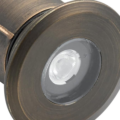 Kichler 12V MR8 Recessed In-Ground Basic Trim Centennial Brass, 2.00x3.00x2.00