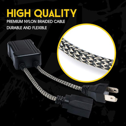 Xprite H4/9003 LED Canbus Decoder Anti Ficker Harness Error Free Resistor Capacitor for LED Headlight Bulbs, Pack of 2