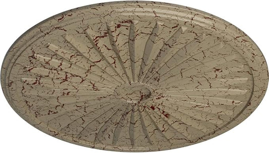 Ekena Millwork CM33LEGDC Leandros Ceiling Medallion, Gobi Desert Crackle, 33-1/8" x 3-1/2" x 1-3/8"