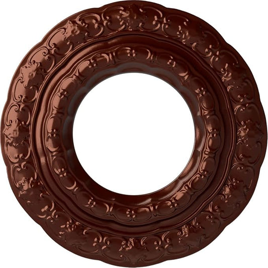 Ekena Millwork Lisbon Ceiling Medallion, Antique Copper