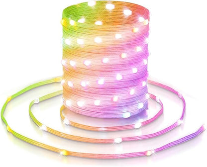 Color Changing Christmas String Lights, 33ft 100 LED Twinkle Fairy Lights String Waterproof, 200+ Scene Modes, Smart App & Remote for Indoor Outdoor Christmas Tree Party Bedroom Patio Decor