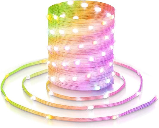 Color Changing Christmas String Lights, 33ft 100 LED Twinkle Fairy Lights String Waterproof, 200+ Scene Modes, Smart App & Remote for Indoor Outdoor Christmas Tree Party Bedroom Patio Decor