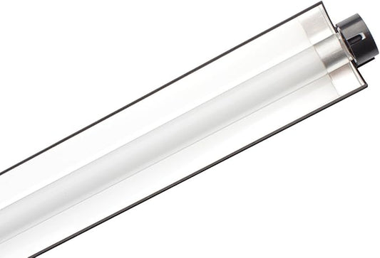 2 Pack LSF8241 T5 2Ft 24W Linkable Single Strip Grow Lights w 2" Wide Mirror Reflector and 6500K and 2500 Lumens, Great for Seeding and VegGrow!