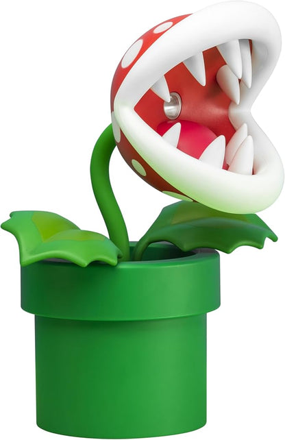 Nintendo Offical Licensed Super Mario Bros Piranha Plant LED Desk Light with Adjustable Head by Paladone, Collectible Gamer Gift Night Light