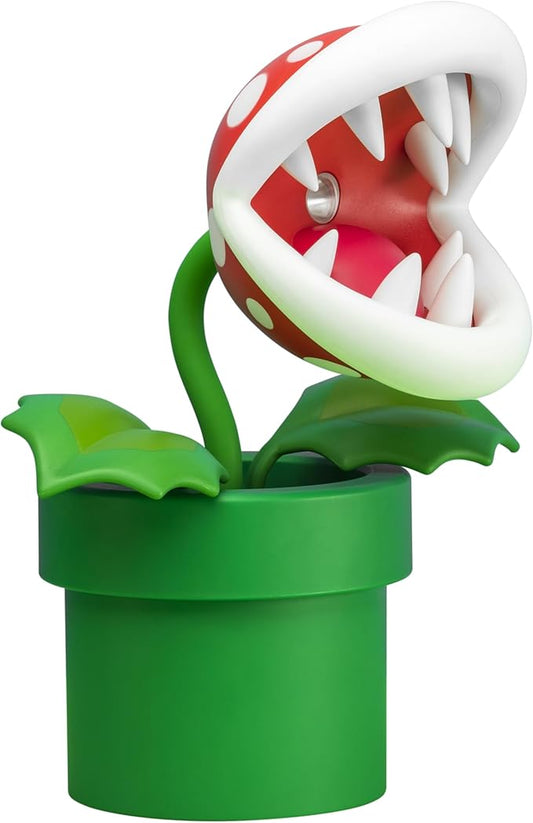 Nintendo Offical Licensed Super Mario Bros Piranha Plant LED Desk Light with Adjustable Head by Paladone, Collectible Gamer Gift Night Light