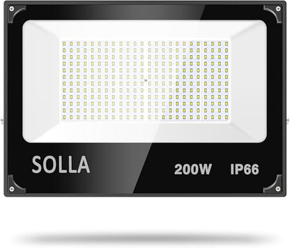 2 Pack 200W Led Flood Light, 20000lm 6000K Daylight White Outdoor Flood Lighting, Indoor Flood Light Fixture Landscape Security Floodlight Spotlight for Yard, Garden, Garage, Rooftop