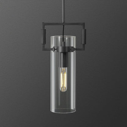 Black Pendant Lights Kitchen Island, Modern Glass Knurled Pendant Light,12Inch Copper Kitchen Pendant Lighting Over Island,Farmhouse Island Lights For Kitchen Sink,Bathroom,Bedroom,Included E26 Bulbs