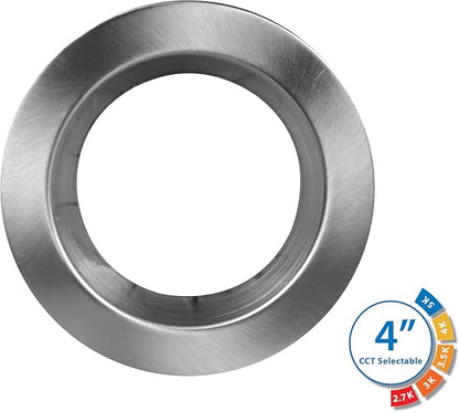 DLR4(v6) 4-inch Nickel Selectable Recessed LED Downlight (DLR4607120SNK)