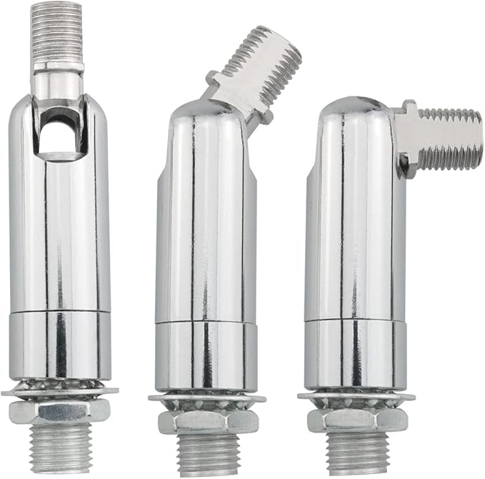 2PCS Silver Sloped Ceiling Adapters for Pendant Light, Chandelier & Track Suspension