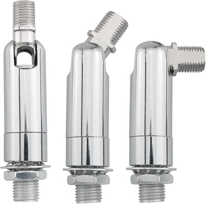 2PCS Silver Sloped Ceiling Adapters for Pendant Light, Chandelier & Track Suspension