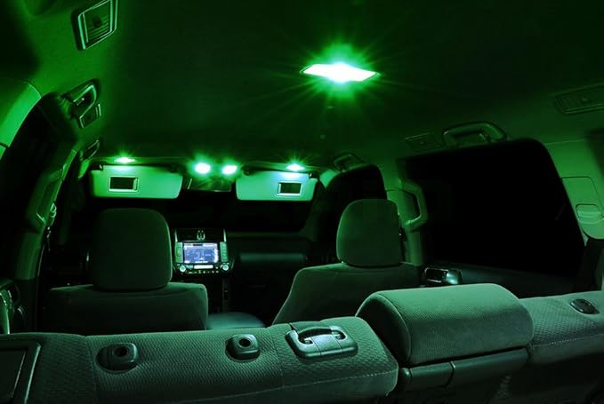 XtremeVision Interior LED for Subaru Impreza WRX STI Sedan 2008-2013 (6 Pieces) Green Interior LED Kit + Installation Tool