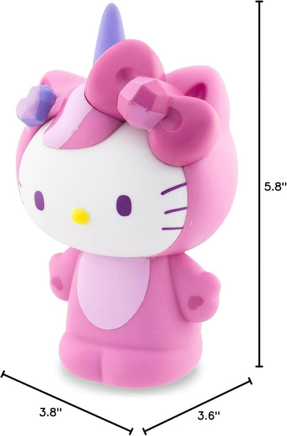 Surreal Entertainment Sanrio Hello Kitty Unicorn 6-Inch PVC Figural Mood Light | Portable Night Light Lamp for Bedroom