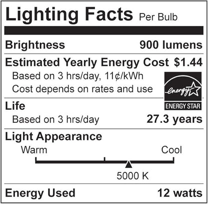 Euri Lighting DLC6S-2050e Ultra-Slim Dimmable 6" Circlular Downlight, 12W (100W Equal), 900lm, 5000K (Cool White), IC Rated, No Housing Required, E-Star & ETL Listed