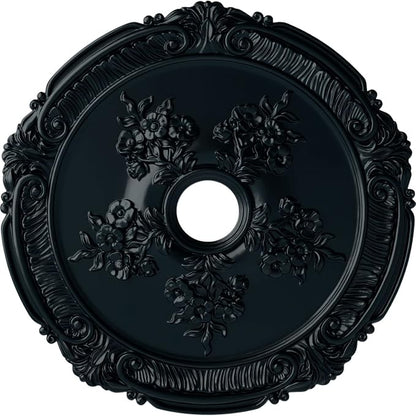 Ekena Millwork CM26ATNSF - 26"OD x 3 3/4"ID x 1 1/2"P Attica with Rose Ceiling Medallion (Fits Canopies up to 4 1/2") - Ceiling Medallion, Night Shade