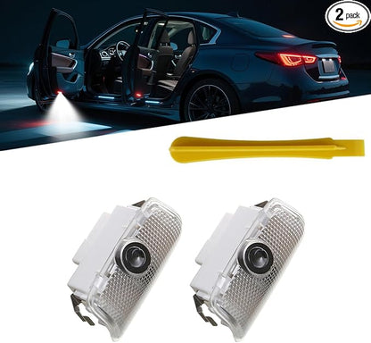 2Pcs Never Fade Car Door Lights Logo Projector,LED Welcome Lights for Q50 Q60 Q70 G25 G37 QX50/56/60/70/80 M25/35/37/45/56 FX35/37/45/50 EX25/35/37 Ghost Shadow Lamp (for IF-NT, 2pcs)