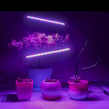 Clip On Grow Light for Indoor Plants,Full Spectrum Led Plant Grow Lights with Auto-Timer, Plant Growing Lamp for Seed Starting,Houseplants, Bonsai, Pot Plant,4 lamp