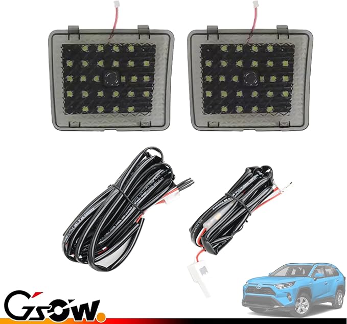 2 Pcs LED Trunk Overhead Lights for Toyo-ta RAV4 2022 2023 2024, Rav4 accessories Rear Hatch Door Lid Trunk Cargo Lamp Trunk Ceiling Lighting