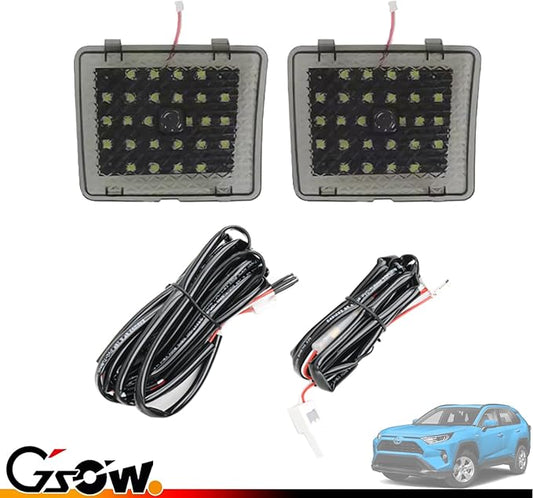 2 Pcs LED Trunk Overhead Lights for Toyo-ta RAV4 2022 2023 2024, Rav4 accessories Rear Hatch Door Lid Trunk Cargo Lamp Trunk Ceiling Lighting